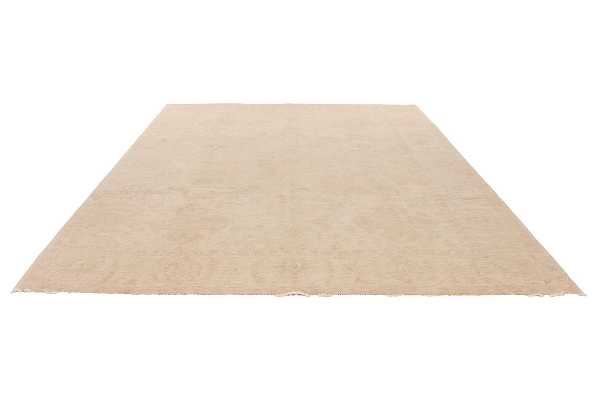 9x12 Beige Turkish Oushak Rug