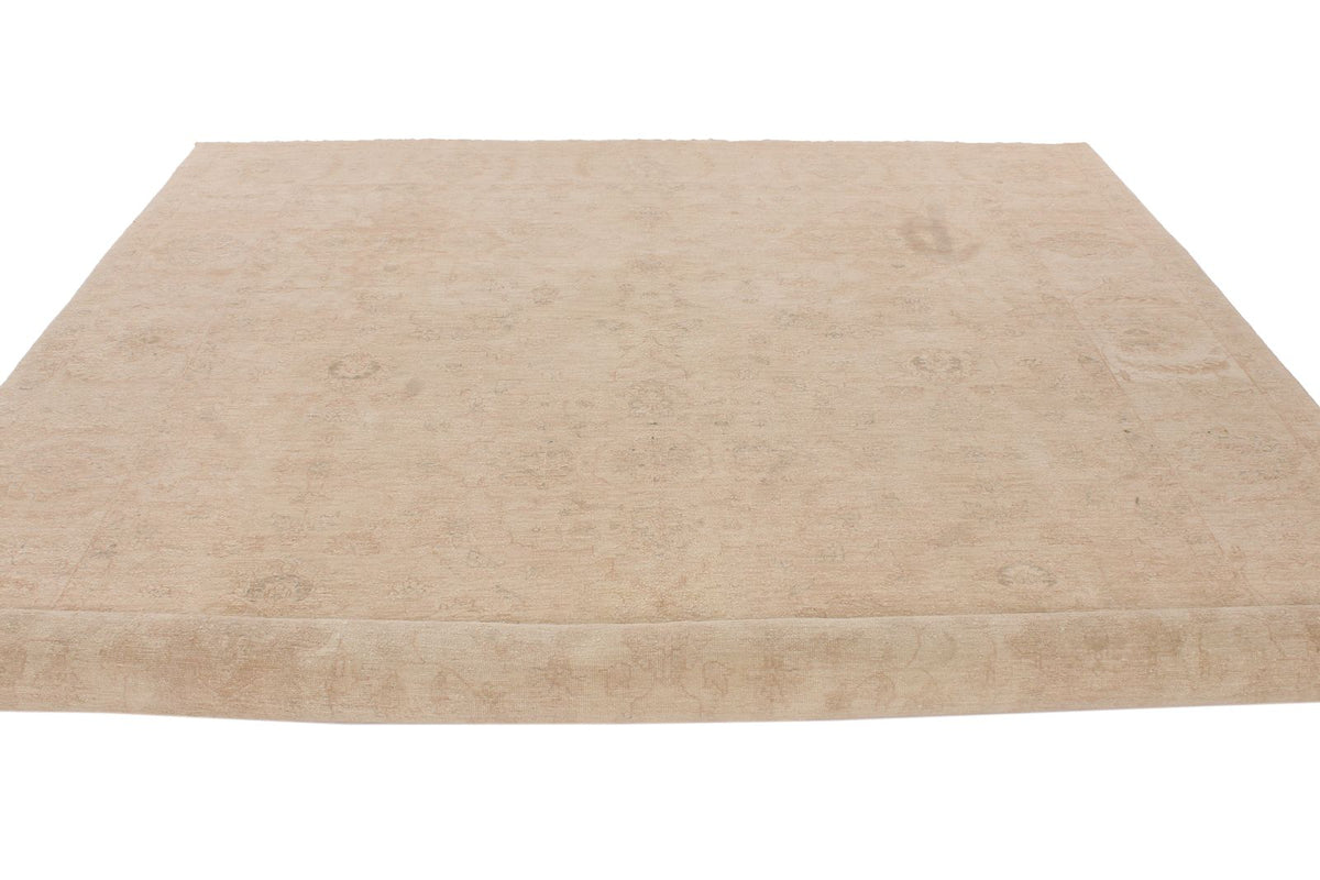 9x12 Beige Turkish Oushak Rug