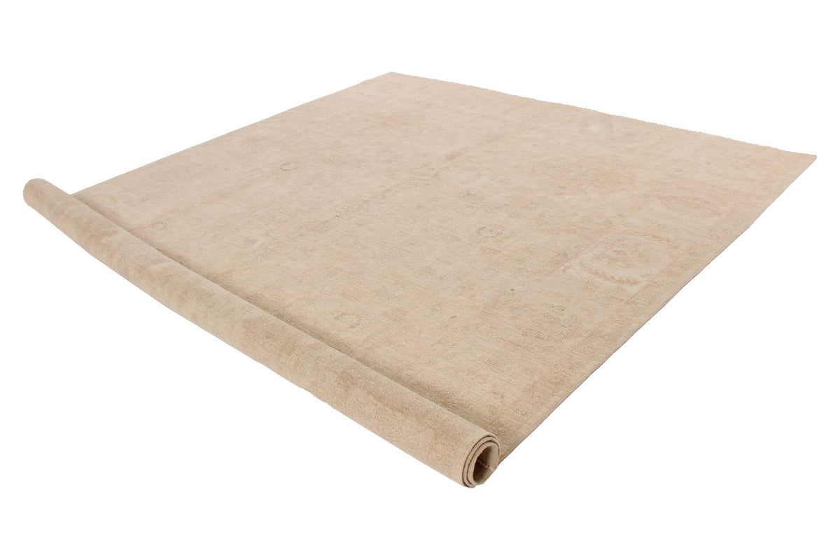 9x12 Beige Turkish Oushak Rug