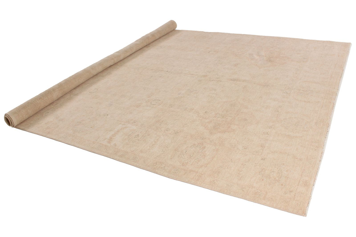 9x12 Beige Turkish Oushak Rug