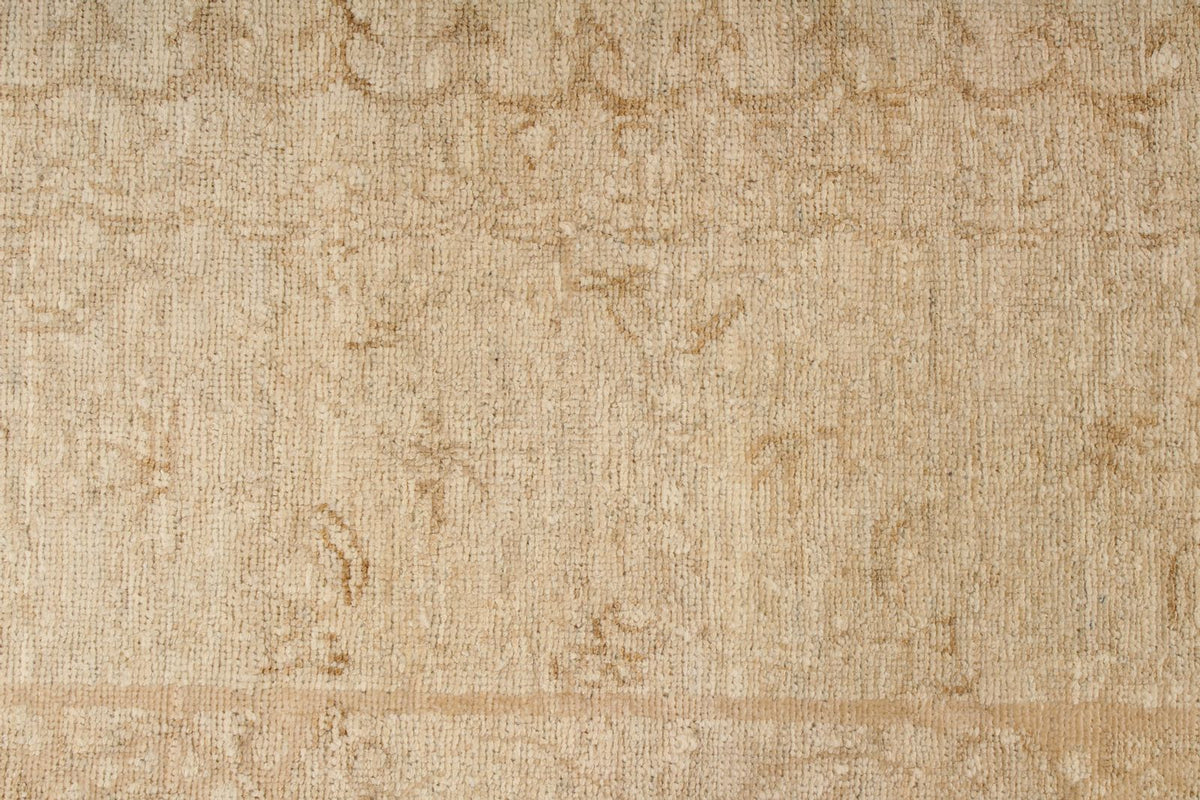 7x9 Beige Turkish Oushak Rug