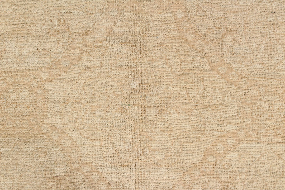 7x9 Beige Turkish Oushak Rug