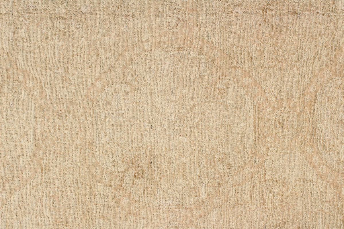 7x9 Beige Turkish Oushak Rug
