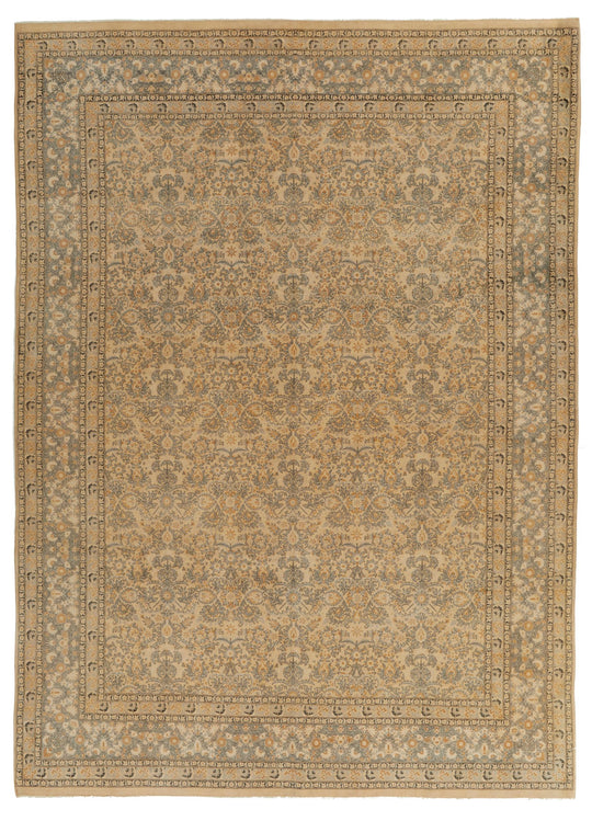 9x12 Beige and Gray Persian Traditional Rug