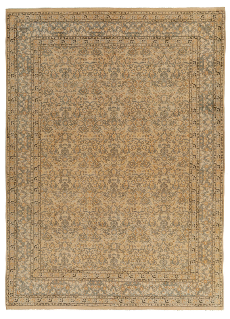 9x12 Beige and Gray Persian Traditional Rug