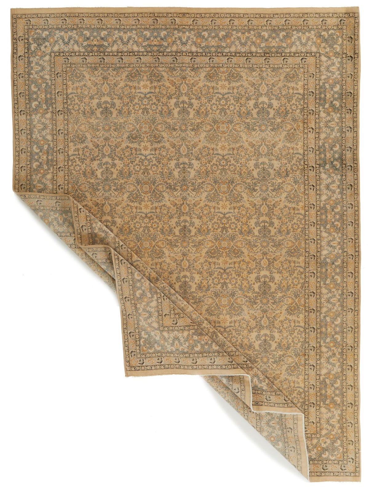 9x12 Beige and Gray Persian Traditional Rug