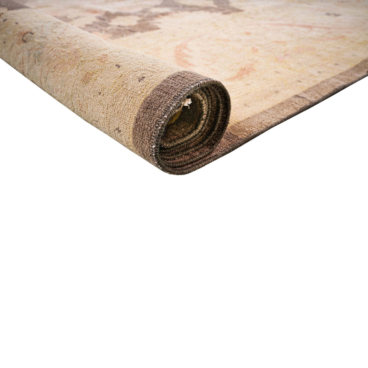 11x14 Beige and Brown Turkish Traditional Rug