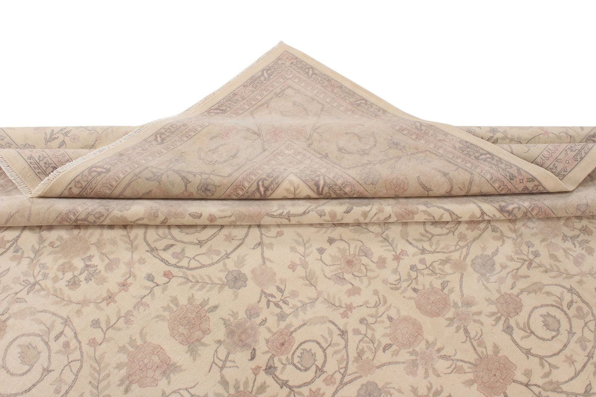 9x12 Ivory and Beige Persian Traditional Rug