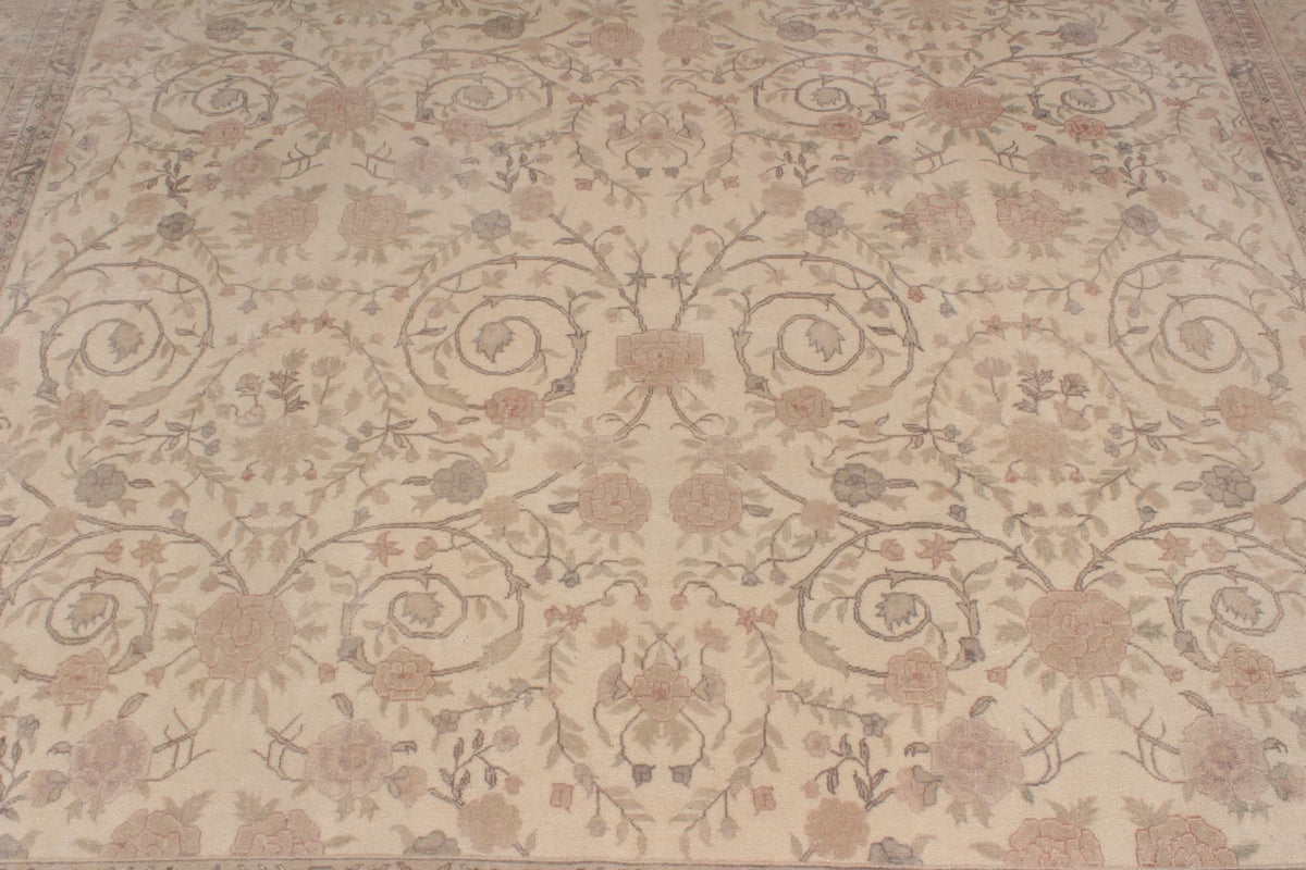 9x12 Ivory and Beige Persian Traditional Rug