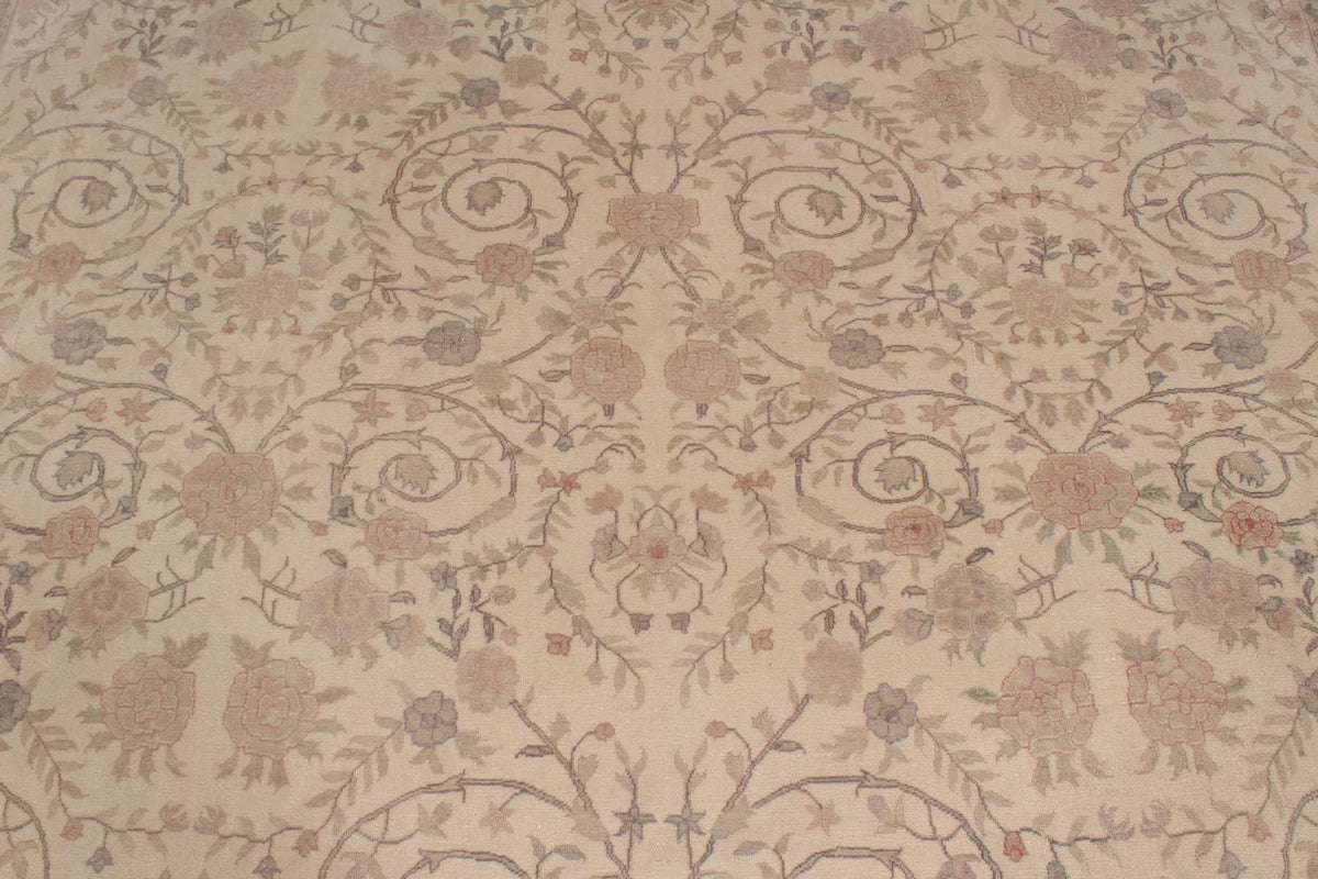 9x12 Ivory and Beige Persian Traditional Rug