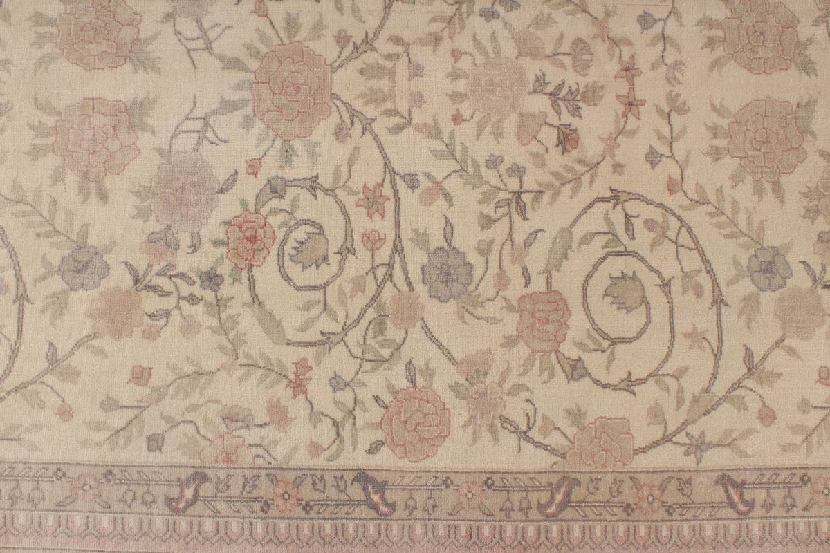 9x12 Ivory and Beige Persian Traditional Rug