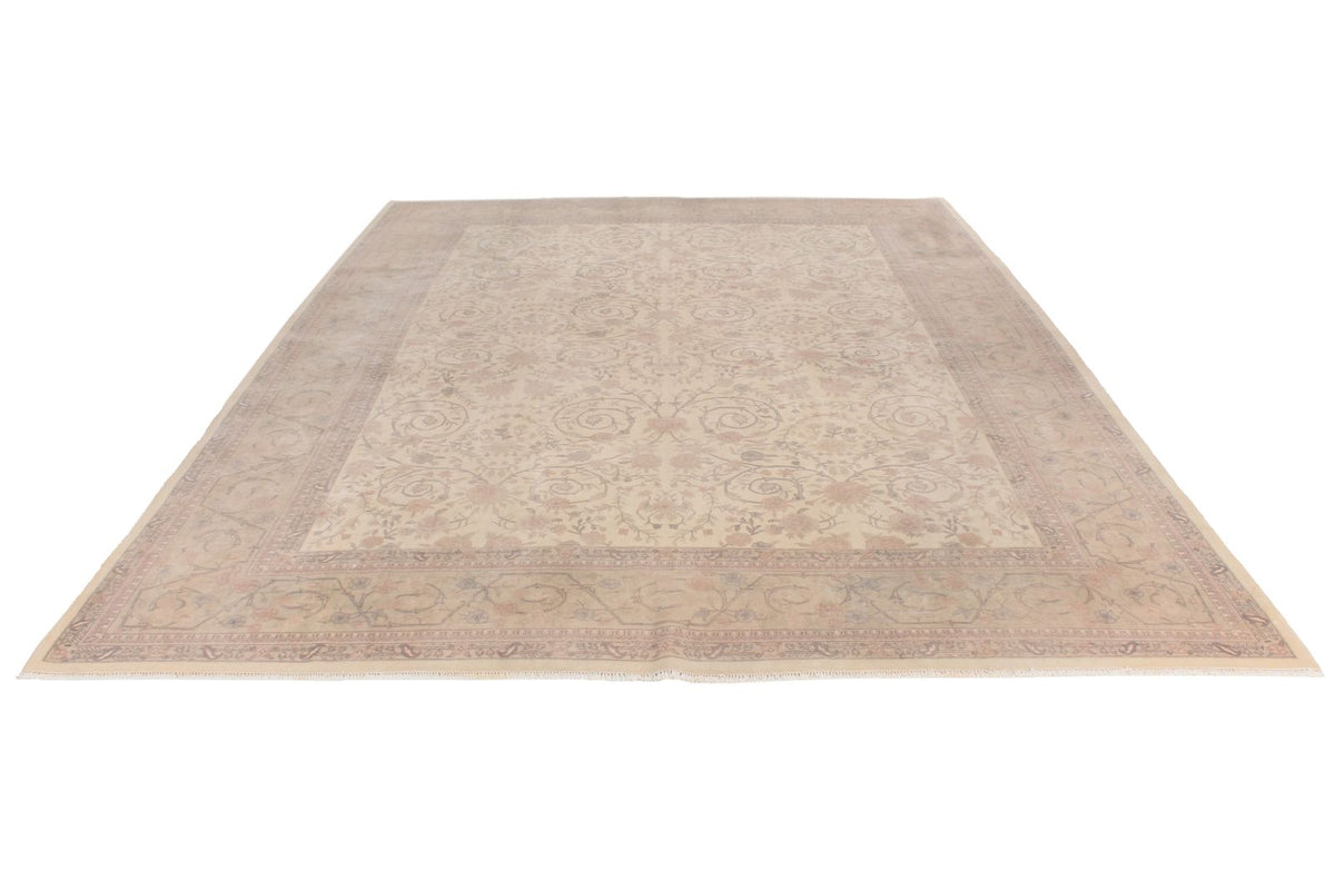9x12 Ivory and Beige Persian Traditional Rug