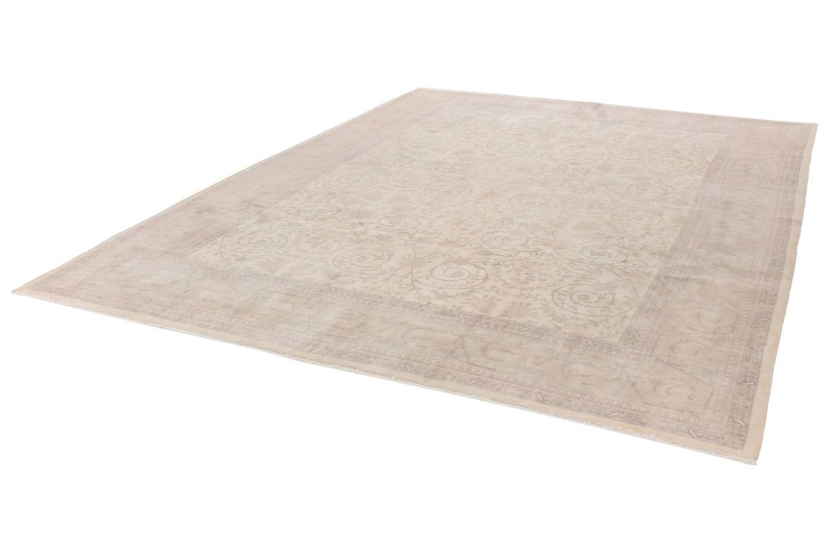 9x12 Ivory and Beige Persian Traditional Rug