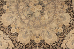6x6 Dark Brown and Brown Traditional Rug
