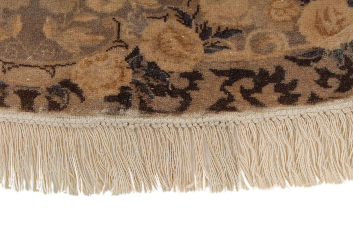 6x6 Dark Brown and Brown Traditional Rug