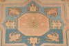 8x10 Beige and Blue Kazak Tribal Rug