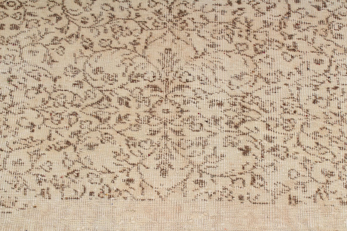 7x10 Beige and Brown Turkish Anatolian Rug