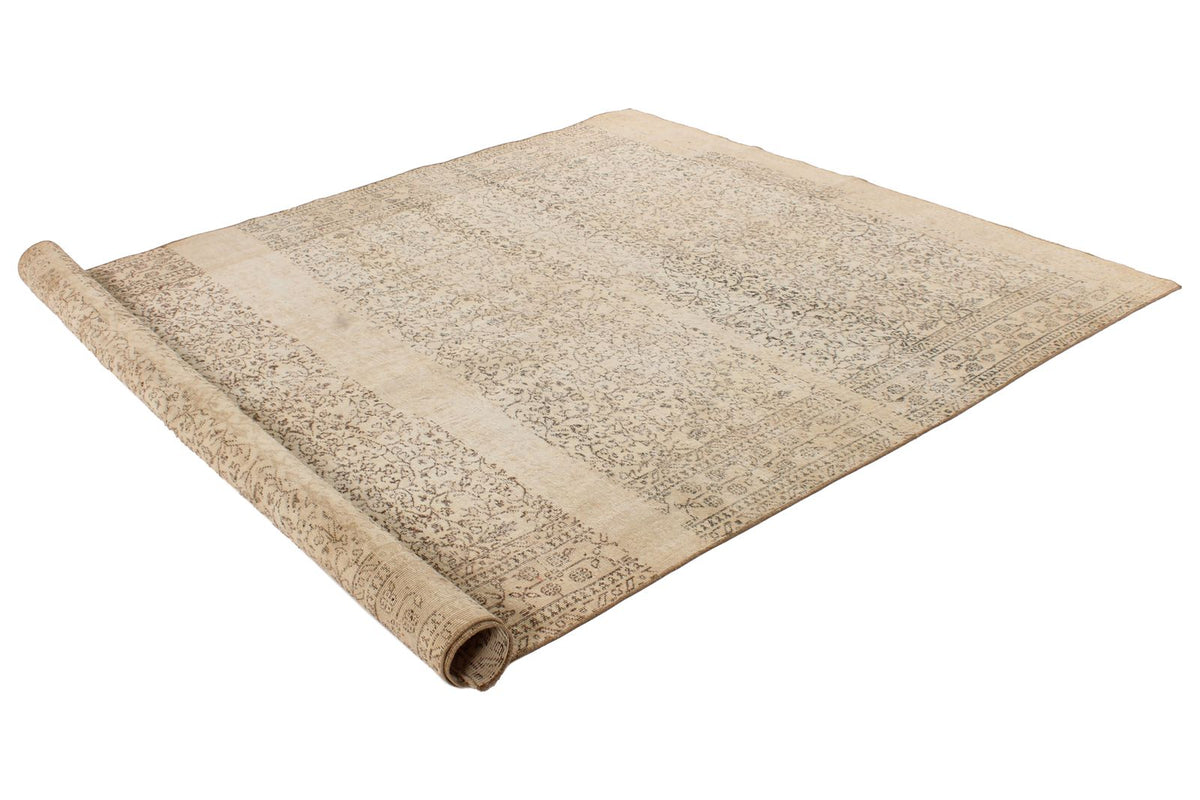 7x10 Beige and Brown Turkish Anatolian Rug