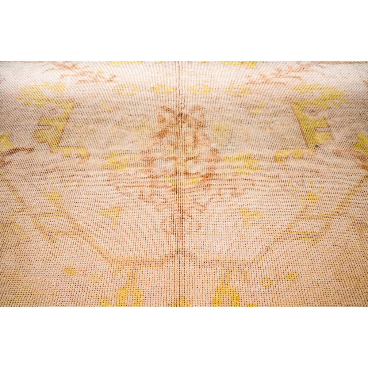 9x11 Beige Turkish Oushak Rug