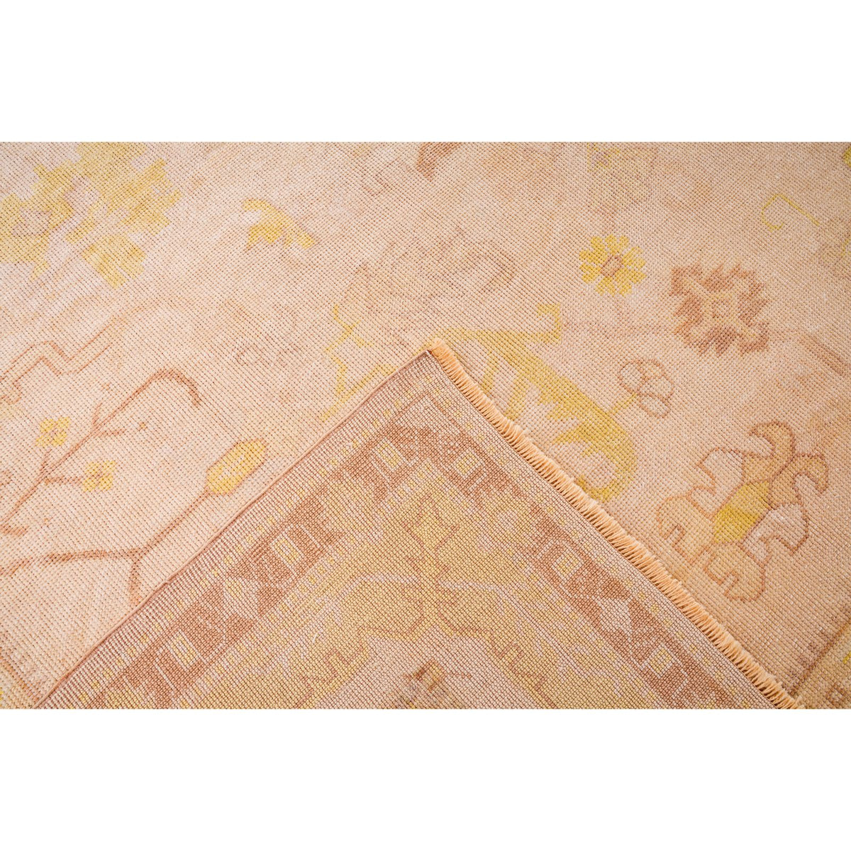 9x11 Beige Turkish Oushak Rug