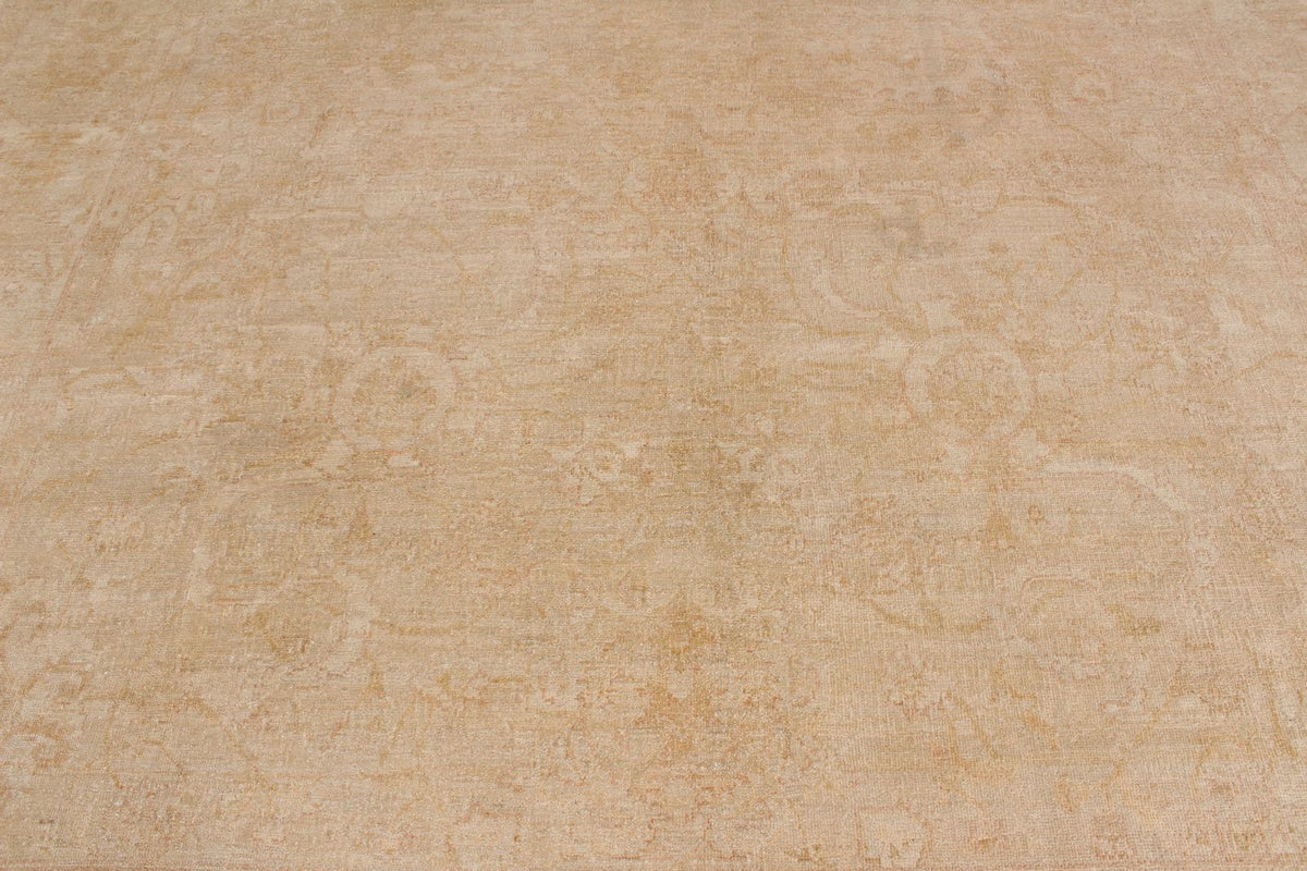 9x12 Beige Turkish Oushak Rug