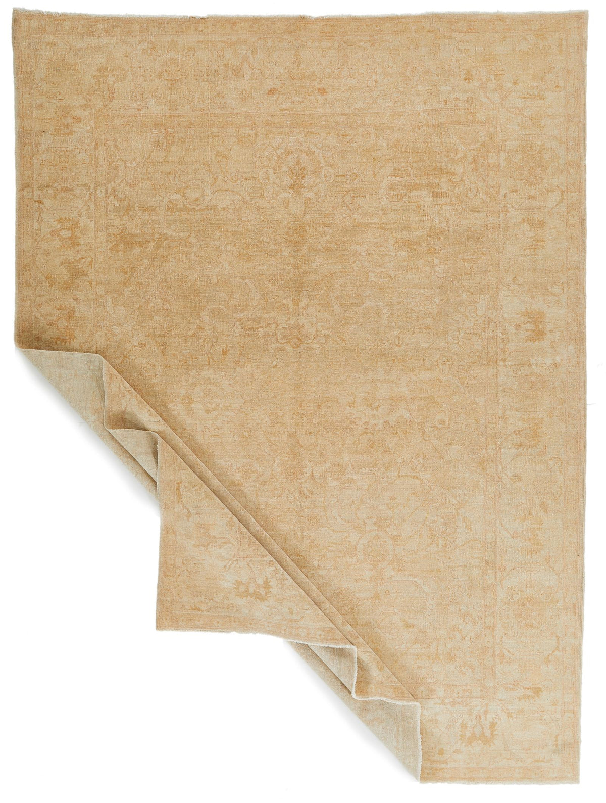 9x12 Beige Turkish Oushak Rug