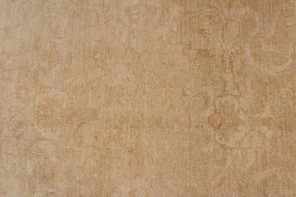9x12 Beige Turkish Oushak Rug