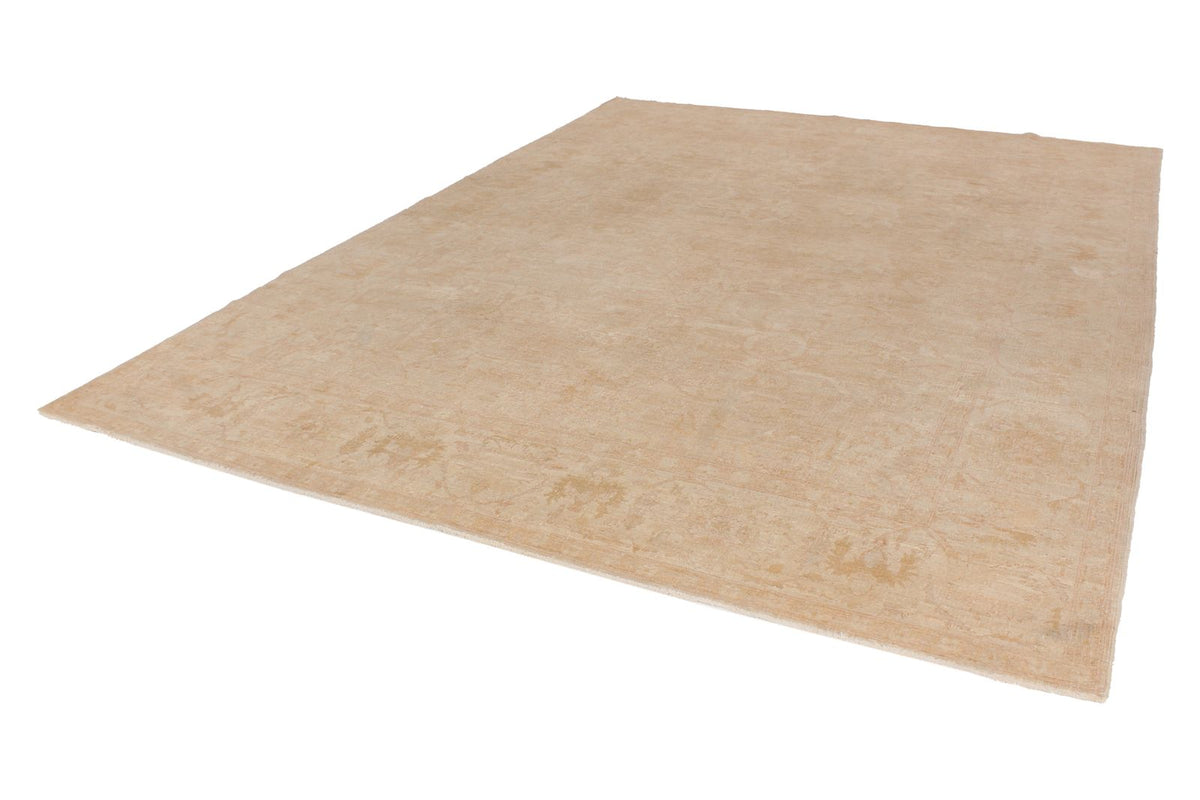 9x12 Beige Turkish Oushak Rug