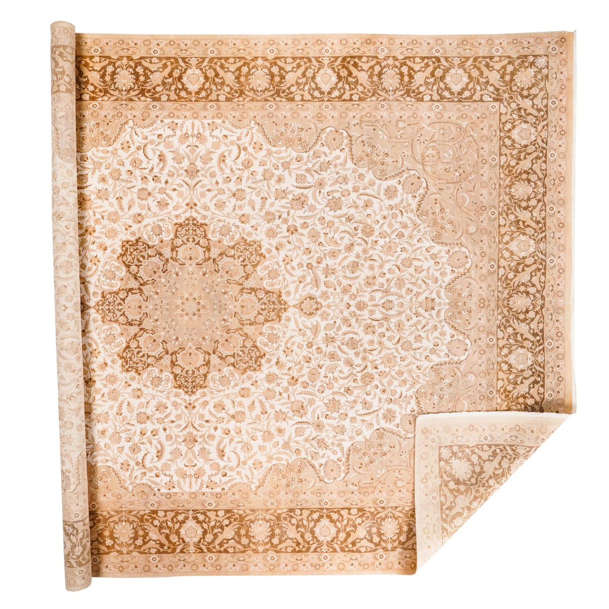 10x14 Beige and Brown Persian Rug