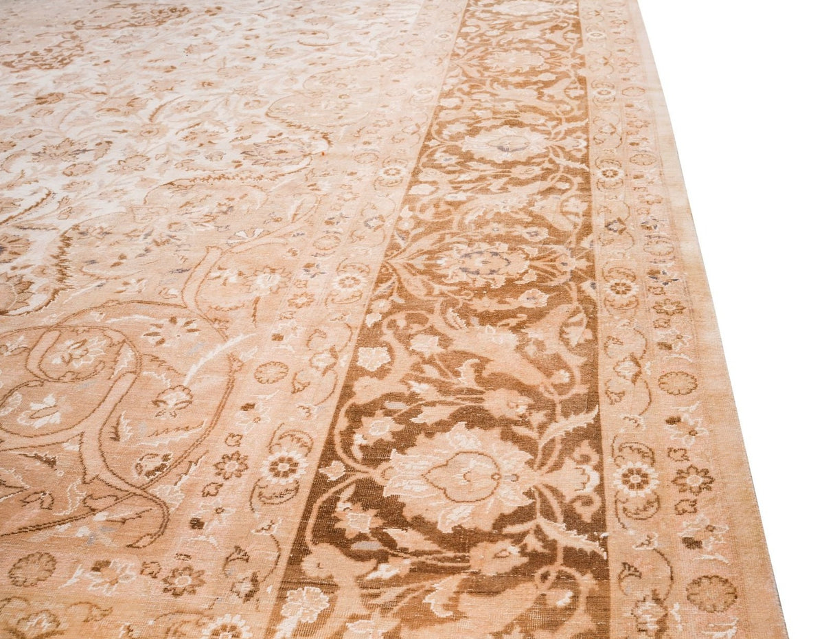 10x14 Beige and Brown Persian Rug