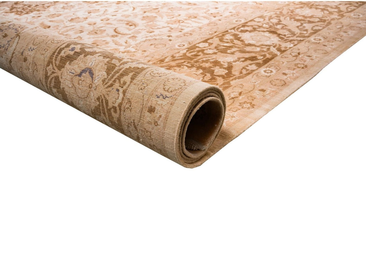 10x14 Beige and Brown Persian Rug