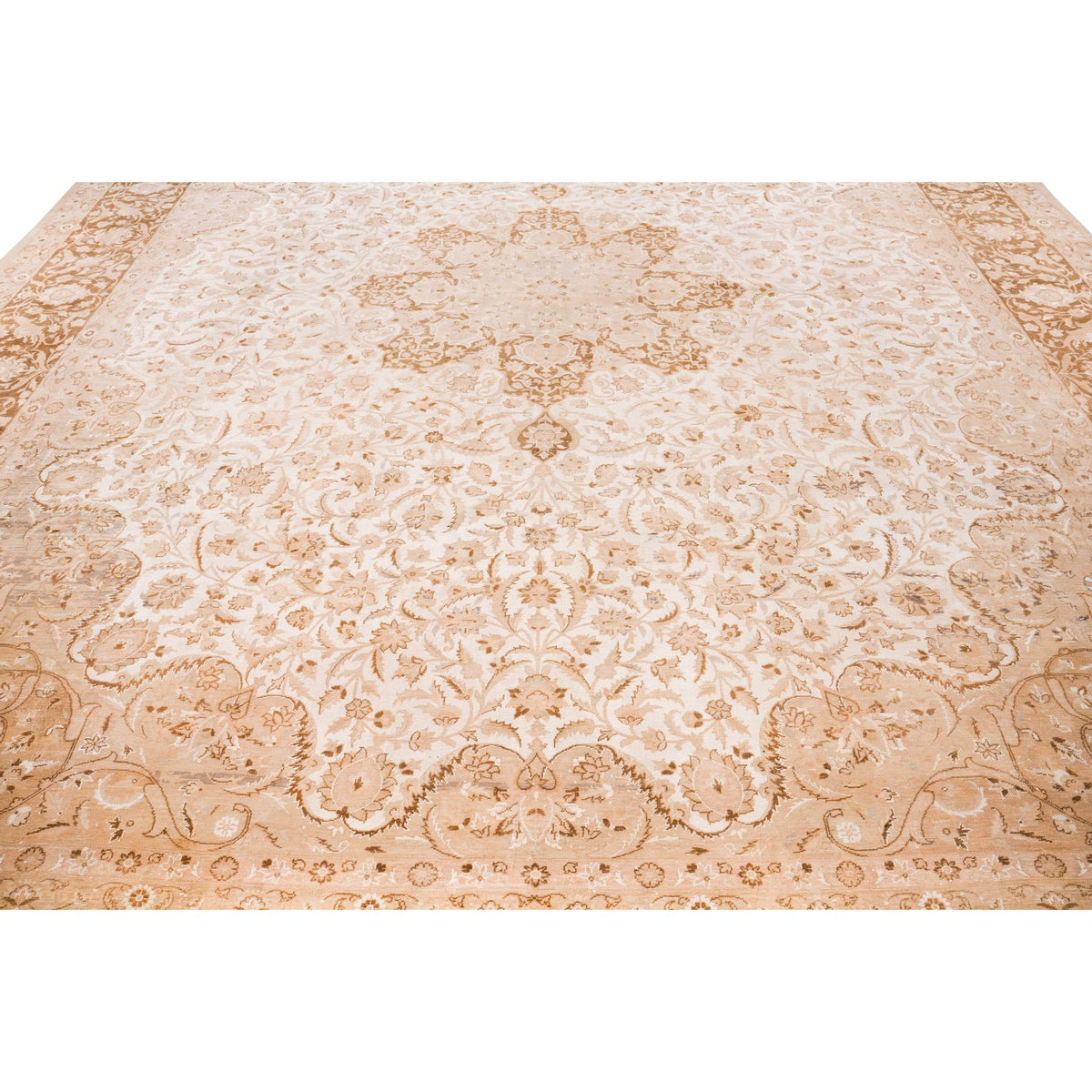 10x14 Beige and Brown Persian Rug