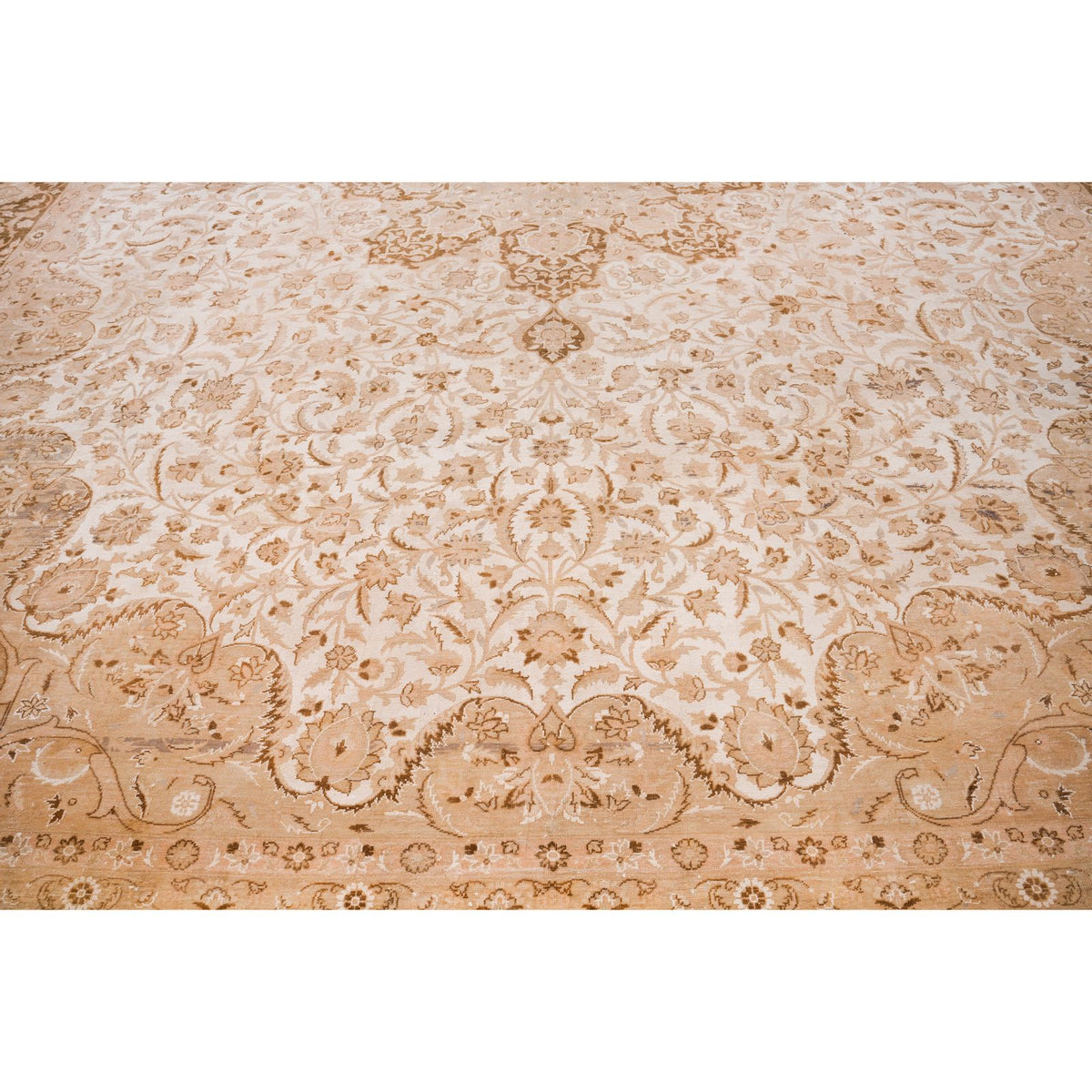 10x14 Beige and Brown Persian Rug