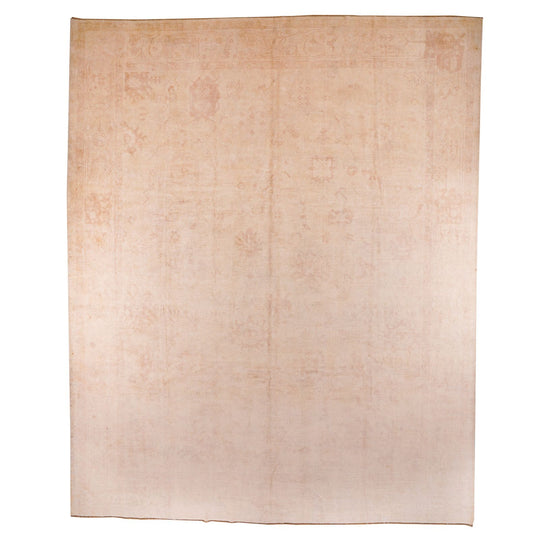 12x14 Beige Turkish Oushak Rug