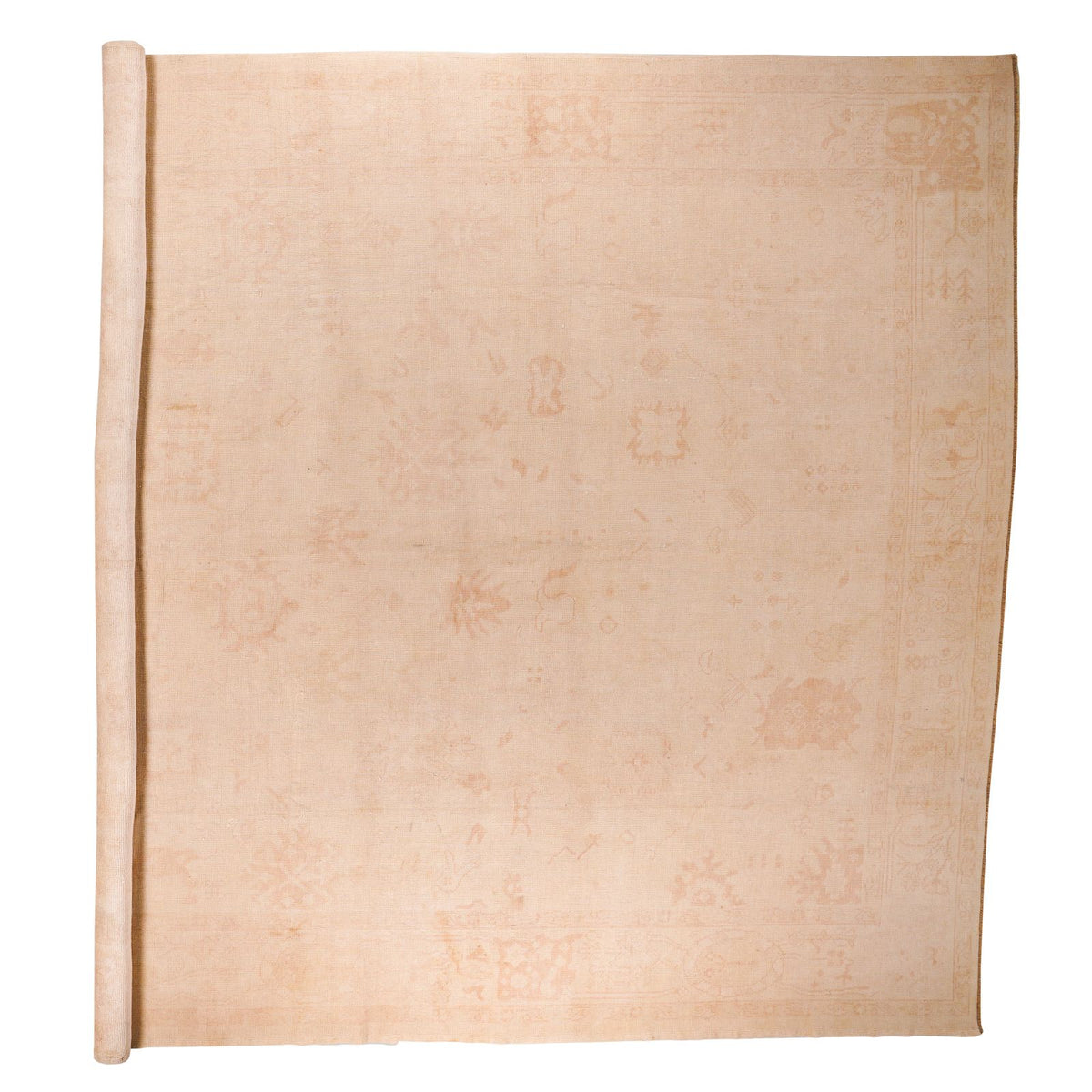 12x14 Beige Turkish Oushak Rug