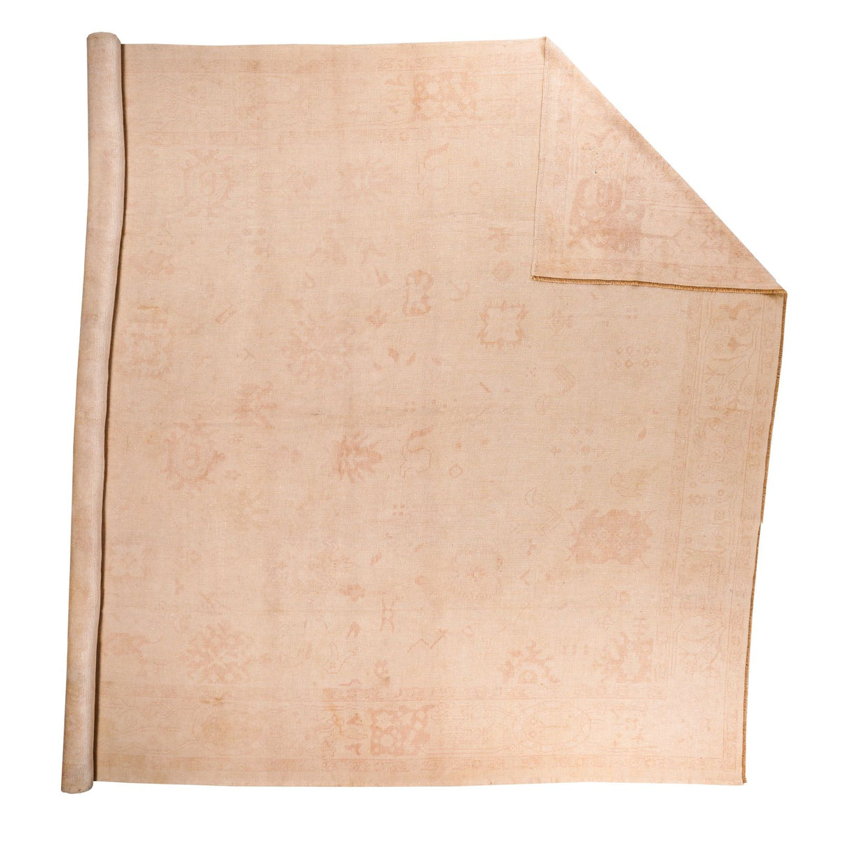 12x14 Beige Turkish Oushak Rug