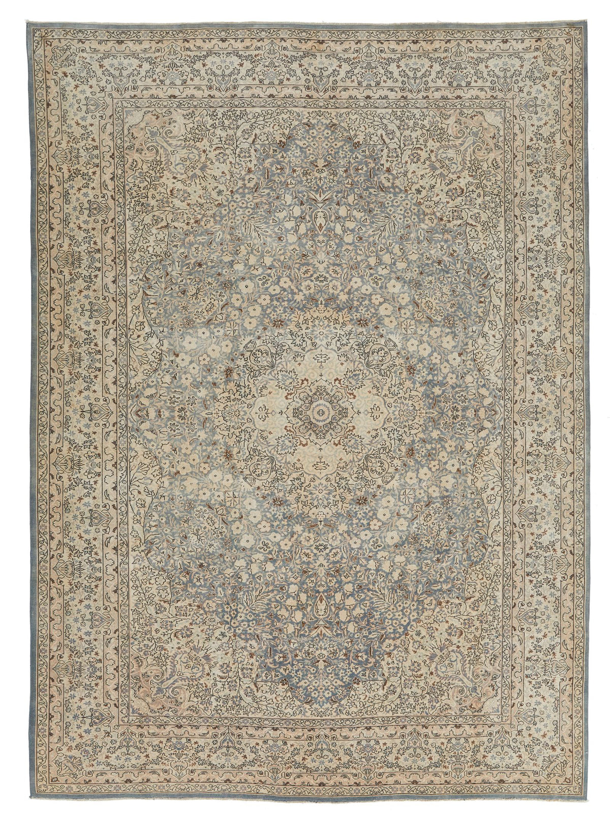 9x12 Brown and Beige Traditional Rug