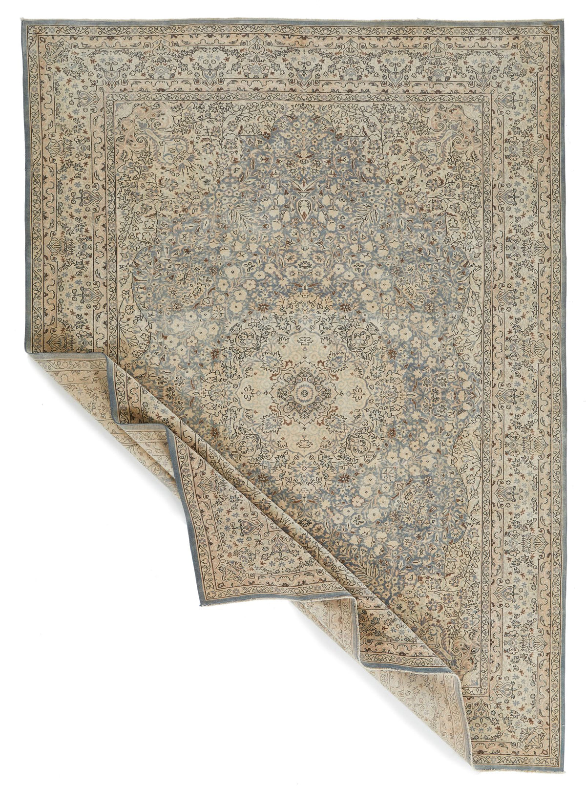 9x12 Brown and Beige Traditional Rug