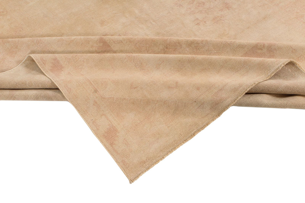 8x11 Beige and Rust Turkish Milas Rug