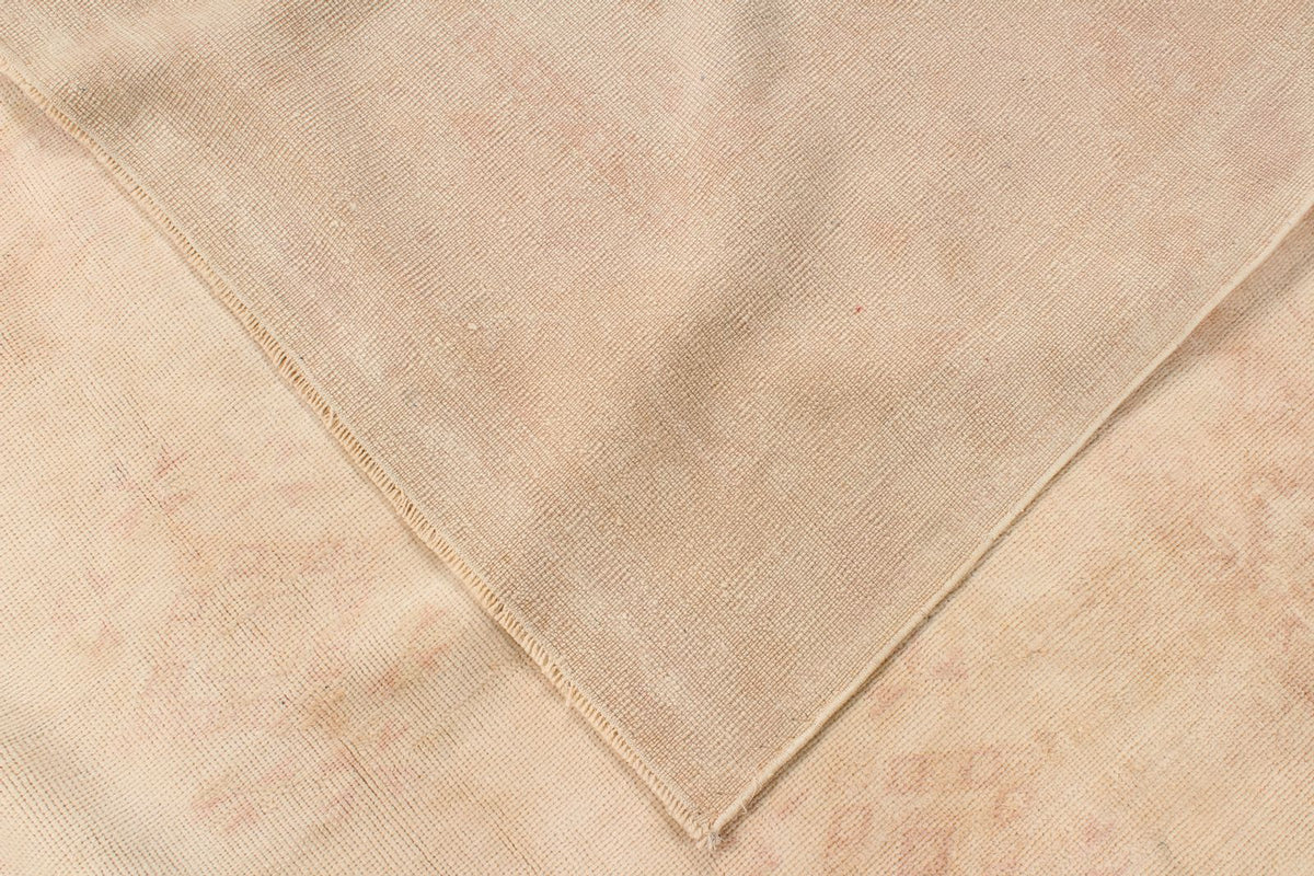 8x11 Beige and Rust Turkish Milas Rug
