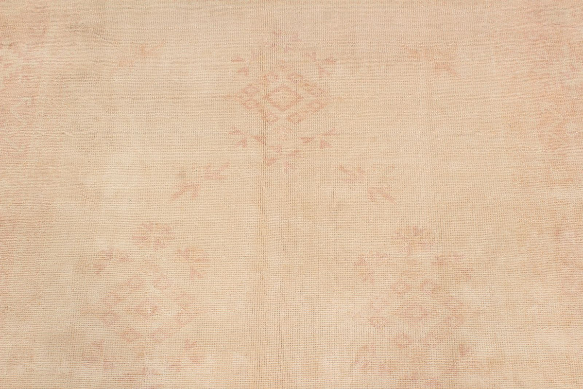 8x11 Beige and Rust Turkish Milas Rug