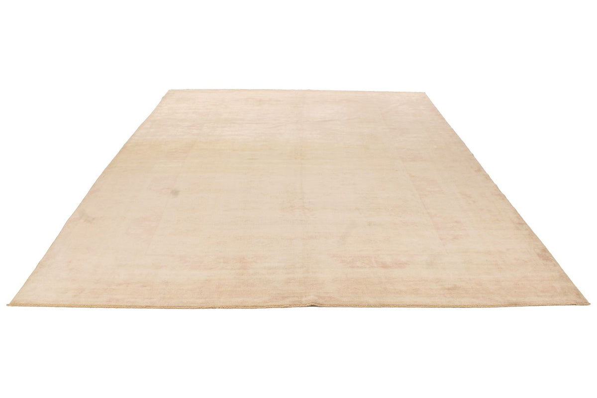 8x11 Beige and Rust Turkish Milas Rug