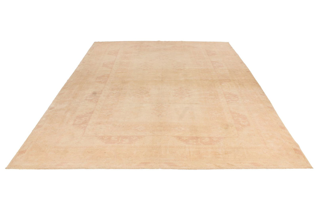 8x11 Beige and Rust Turkish Milas Rug