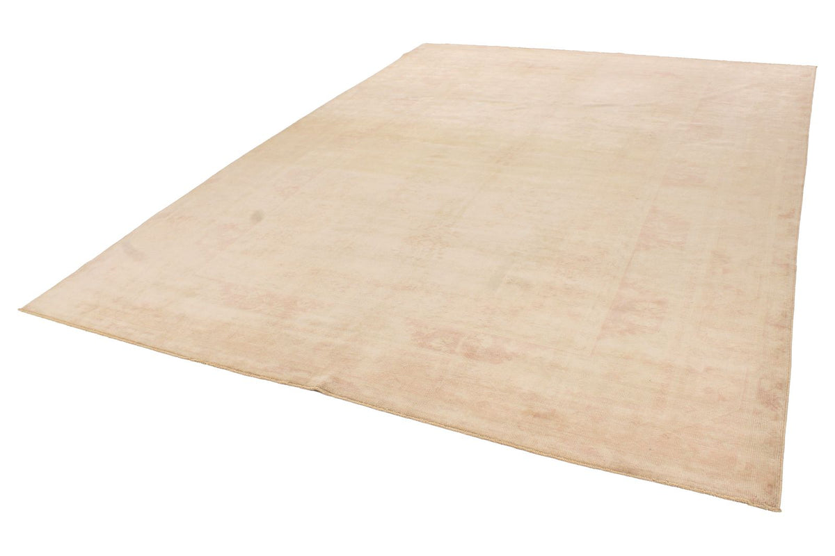8x11 Beige and Rust Turkish Milas Rug