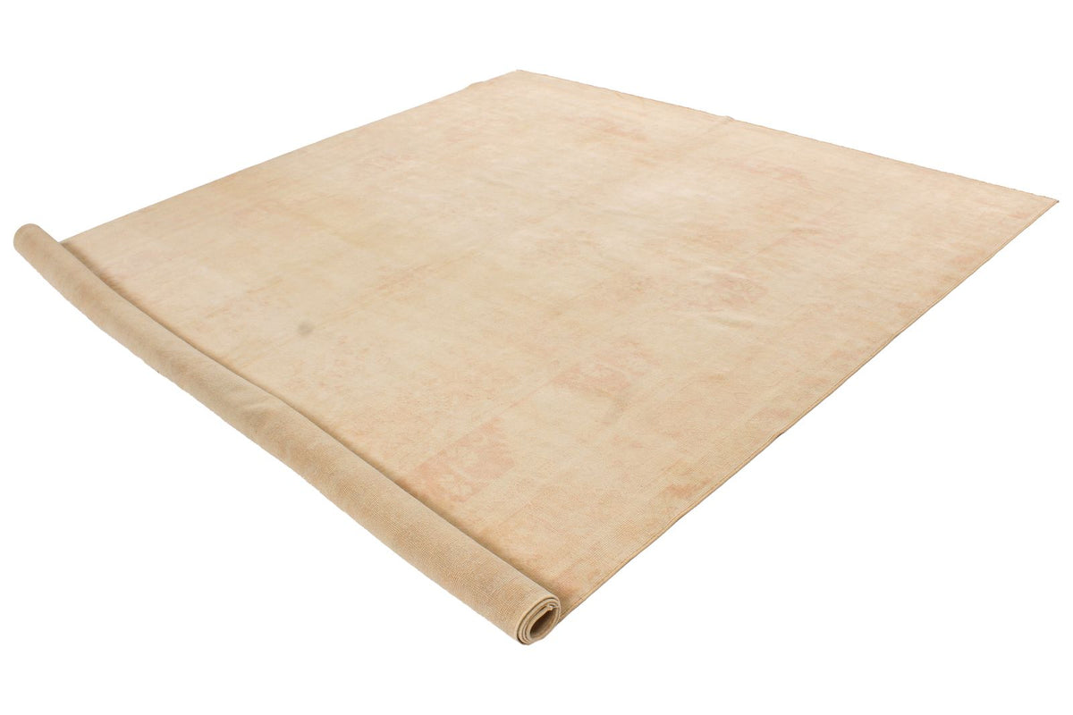 8x11 Beige and Rust Turkish Milas Rug