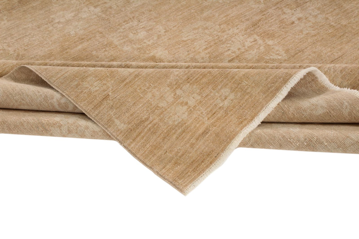 7x10 Beige Turkish Oushak Rug