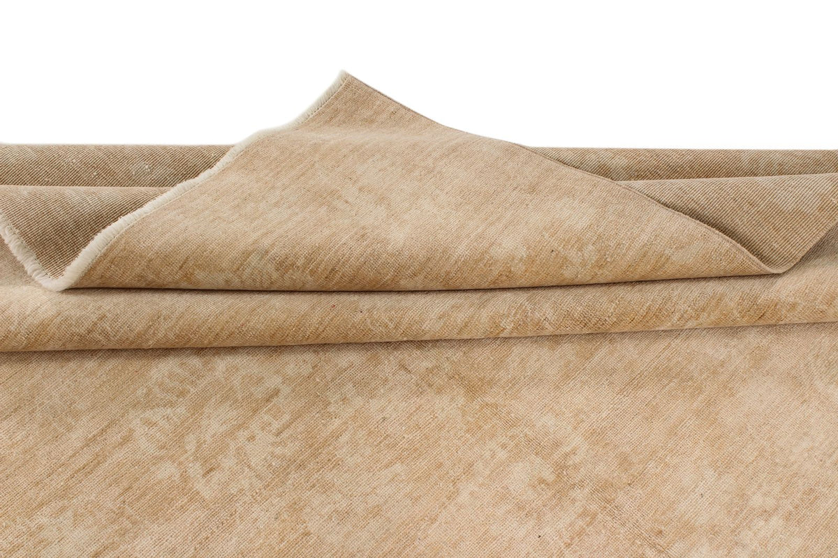 7x10 Beige Turkish Oushak Rug