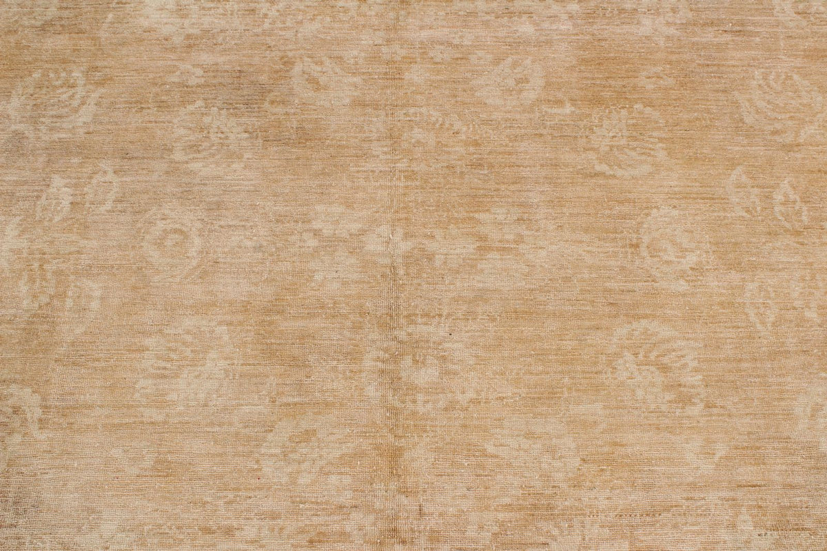 7x10 Beige Turkish Oushak Rug