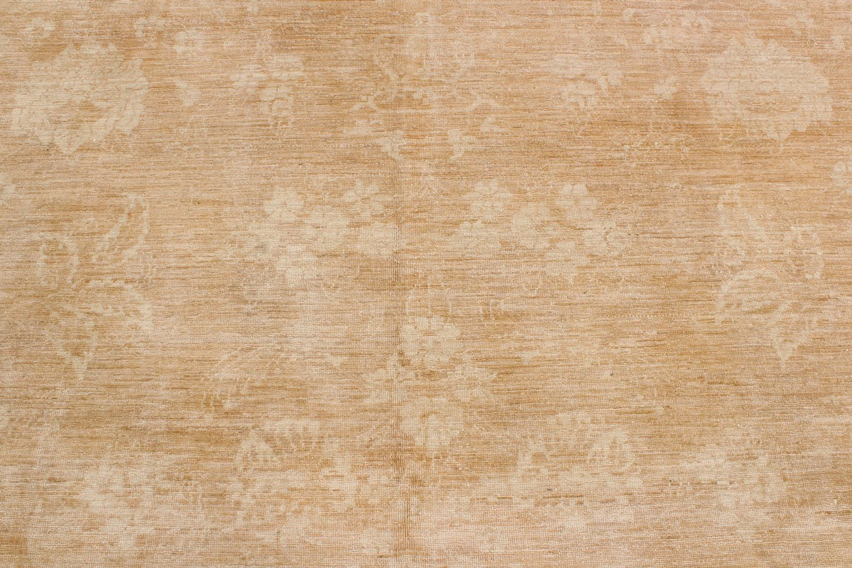 7x10 Beige Turkish Oushak Rug