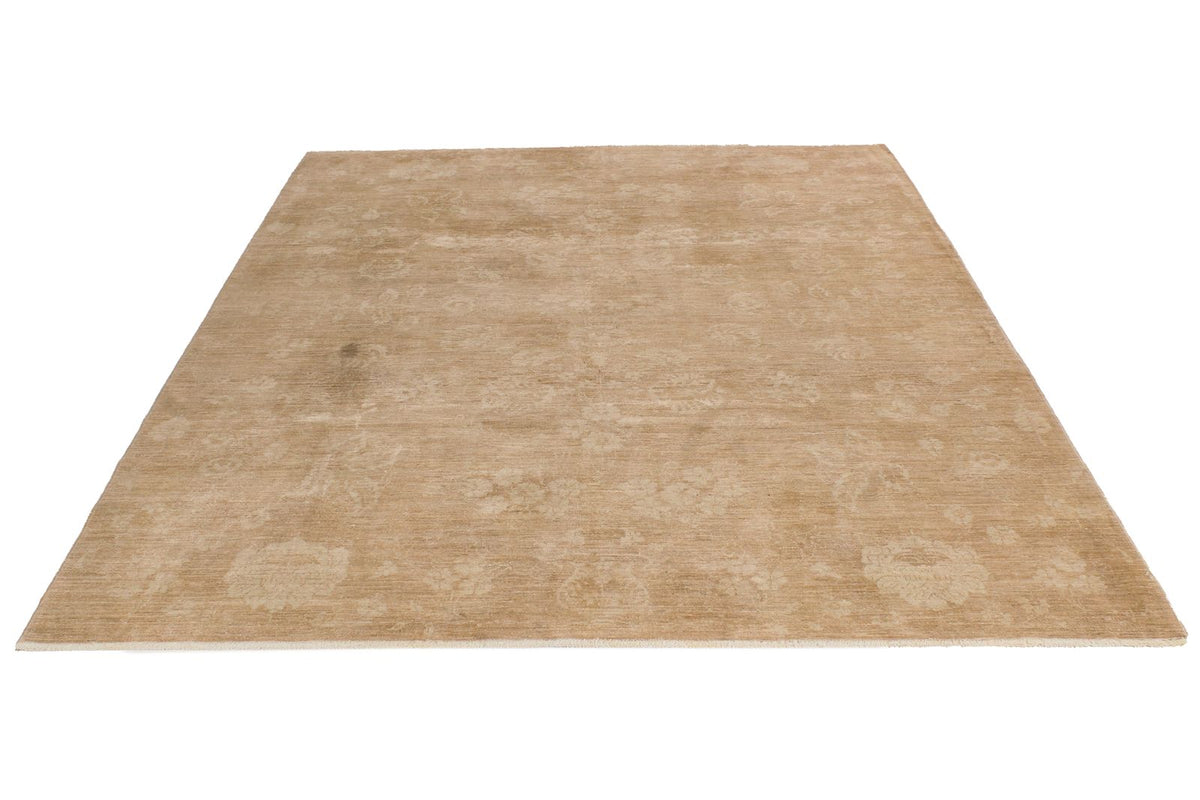 7x10 Beige Turkish Oushak Rug